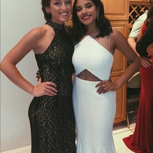 White prom dress